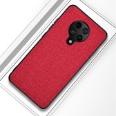 Voor Xiaomi Redmi K30 Pro schokbestendige doektextuur PC + TPU beschermhoes (rood)