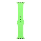 Voor Apple Watch Series 5 en 4 44 mm / 3 en 2 en 1 42 mm siliconen horlogeband, korte sectie (vrouwelijk) (briljant groen)