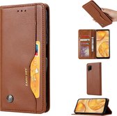 Voor Huawei P40Lite / NOVA7i / Nova 6SE Kneed Skin Texture Horizontaal Flip Leren Case, met Fotolijst & Houder & Kaartsleuven & Portemonnee (Bruin)