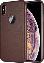 SULADA Classic Magnetic TPU-hoes voor magnetische aanzuiging voor iPhone XS Max (bruin)