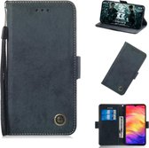 Multifunctionele horizontale flip retro lederen tas met kaartsleuf en houder voor Nokia 3.1 plus (zwart)