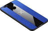 Voor Huawei Honor 7X XINLI stiksels Textue schokbestendig TPU beschermhoes (blauw)