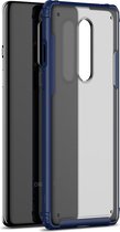 Voor OnePlus 8 vierhoekige schokbestendige TPU + pc-beschermhoes (marineblauw)