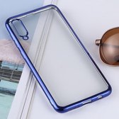 Let op type!! Ultra-thin Electroplating Soft TPU Protective Back Cover Case for Xiaomi Mi 9 SE(Dark Blue)