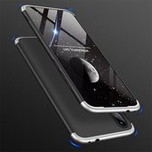 GKK Three Stage Splicing Full Coverage PC Case voor Xiaomi Redmi Note 7 (zwart zilver)