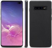 Voor Galaxy S10 Plus Denior V7 luxe auto rundleer ultradunne beschermhoes (zwart)