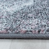 Modern laagpolig vloerkleed Ottawa - roze 4203 - 240x340 cm