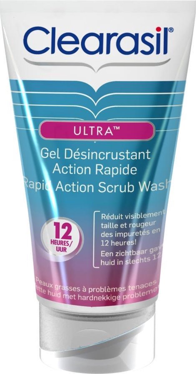 Clearasil Ultra Rapid Action Scrub Wash Reinigingsgel - 150 ml - Clearasil