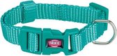 Trixie premium halsband hond oceaan blauw - 15-25x1 cm - 1 stuks