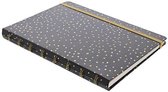 Filofax Notitieboek Confetti Ruled Charcoal A5 Zwart