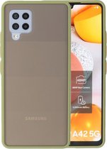 Wicked Narwal | Kleurcombinatie Hard Case voor Samsung Samsung Galaxy A42 5G Groen