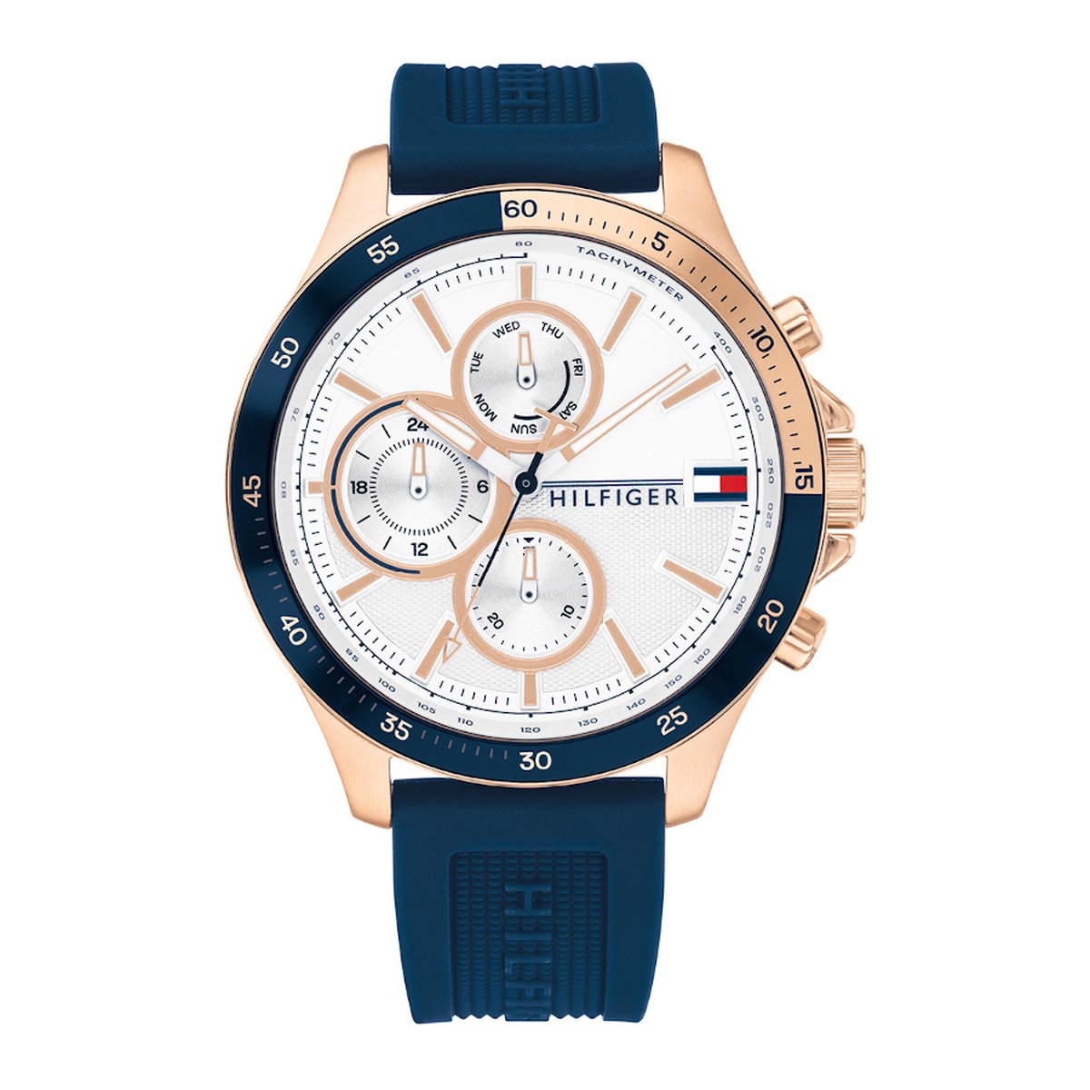 Tommy Hilfiger TH1791778 Horloge - Siliconen - Blauw - Ø 46 mm