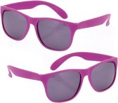 10x stuks voordelige paarse party zonnebrillen - Verkleedbrillen - Voor volwassenen