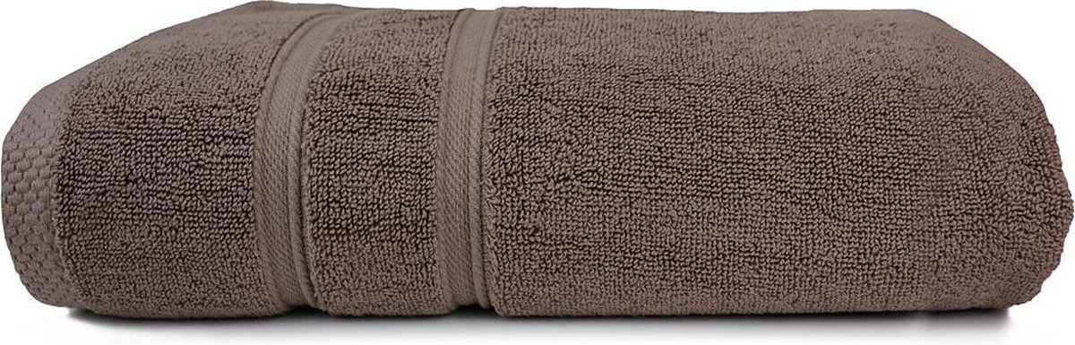 The One Voordeel Handdoeken UltraDeLuxe Taupe 5 stuks 50x100cm