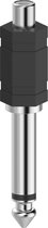Hama 00205188 Cinch / Jackplug Audio Adapter [1x Cinch-koppeling - 1x Jackplug male 6,3 mm] Zwart