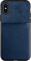 Xqisit Card Case Hoesje voor iPhone X XS - Donker Blauw