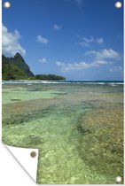 Muurdecoratie Kauai Ocean fotoprint - 120x180 cm - Tuinposter - Tuindoek - Buitenposter