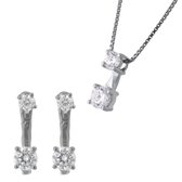 Orphelia SET-7128 - Ketting(en) met oorbel(len) - Zilver 925