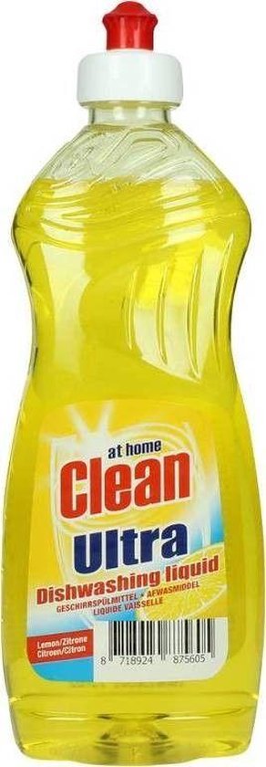At Home Clean Ultra Afwasmiddel Lemon 4 x 500 ml
