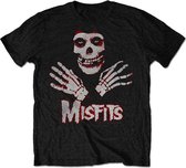 Misfits Heren Tshirt -S- Hands Zwart