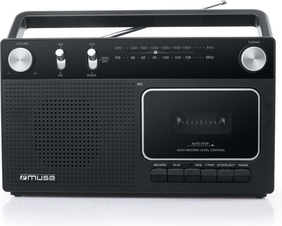 Muse M-152RC - Draagbare radio/cassetterecorder - Muse Electronics