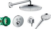 Hansgrohe ShowerSelect S inbouw regendoucheset 2jet hoofddouche 300 chroom