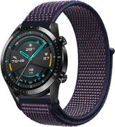 Geschikt voor Huawei Watch GT nylon band - paars-blauw - 42mm