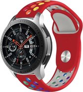 Samsung Galaxy Watch sport band - rood kleurrijk - 45mm / 46mm