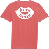 TUTEBELLE KISS RUGPRINT T-SHIRT WASHED