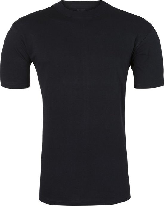 HOM Harro New T-shirt (1-pack) - O-hals - zwart - Maat: XL