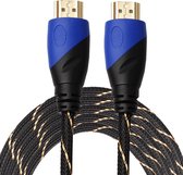 By Qubix HDMI kabel 5 meter - HDMI 1.4 versie - High Speed - HDMI 19 Pin Male naar HDMI 19 Pin Male Connector Cable - Nylon black line