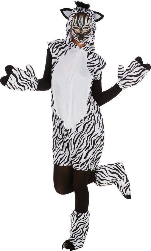 dressforfun - Kostuum zebra XL - verkleedkleding kostuum halloween verkleden feestkleding carnavalskleding carnaval feestkledij partykleding - 300892