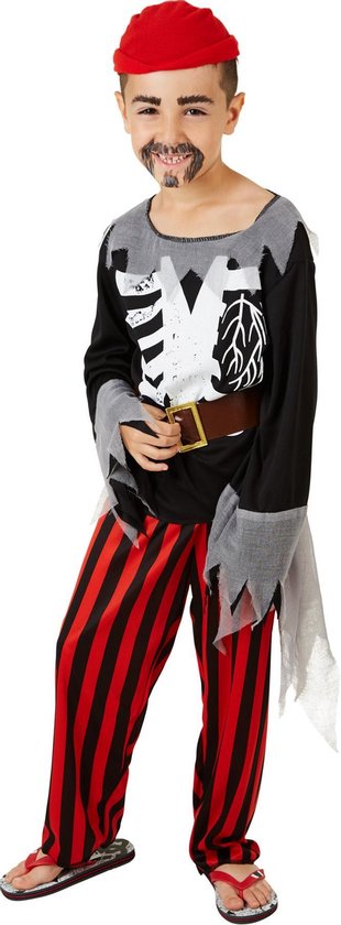 dressforfun - Jongenskostuum Piraat 128 (8-10y) - verkleedkleding kostuum halloween verkleden feestkleding carnavalskleding carnaval feestkledij partykleding - 300158