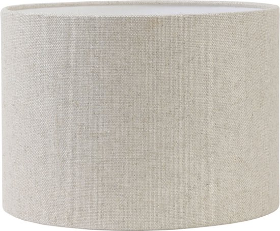 Foto: Light living cilinder lampenkap livigno naturel 40x30cm voor tafellampen staande lamp hanglampen