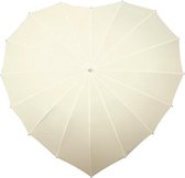 Impliva - Hartvormige Paraplu - UV-Bescherming - Ø 84 cm - Offwhite