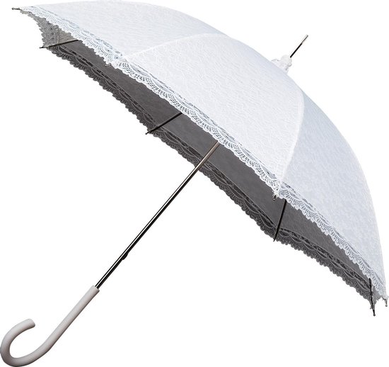 Falcone Bruidsparaplu Retro Romantic - 90 cm - Wit