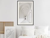 Poster - White Colonnade -30x45