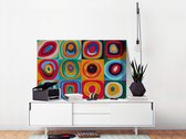 Doe-het-zelf op canvas schilderen - Colourful Rings-60x40