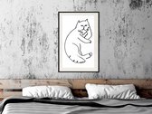 Artgeist - Schilderij - Fluffy Rest - Multicolor - 20 X 30 Cm