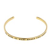 May Sparkle The Bangle Collection Happy Goudkleurige Armband MS10008