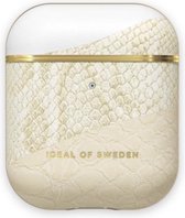 iDeal of Sweden AirPods Case PU voor 1st & 2nd Generation Cream Gold Snake