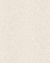 Dieren patroon behang Profhome DE120121-DI vliesbehang hardvinyl warmdruk in reliëf gestempeld met exotisch patroon glanzend crème 5,33 m2