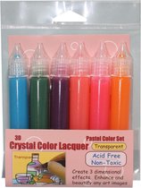 Sakura Craft -  3D Kristal Color pennen - 6 stuks