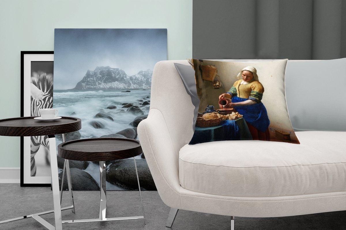 Textielposter Vermeer - het Melkmeisje