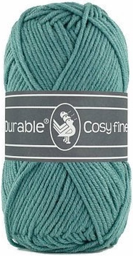 Durable Cosy Fine Vintage Green (2134) - 10 bollen van 50 gram - katoen/acryl haakgaren - breigaren