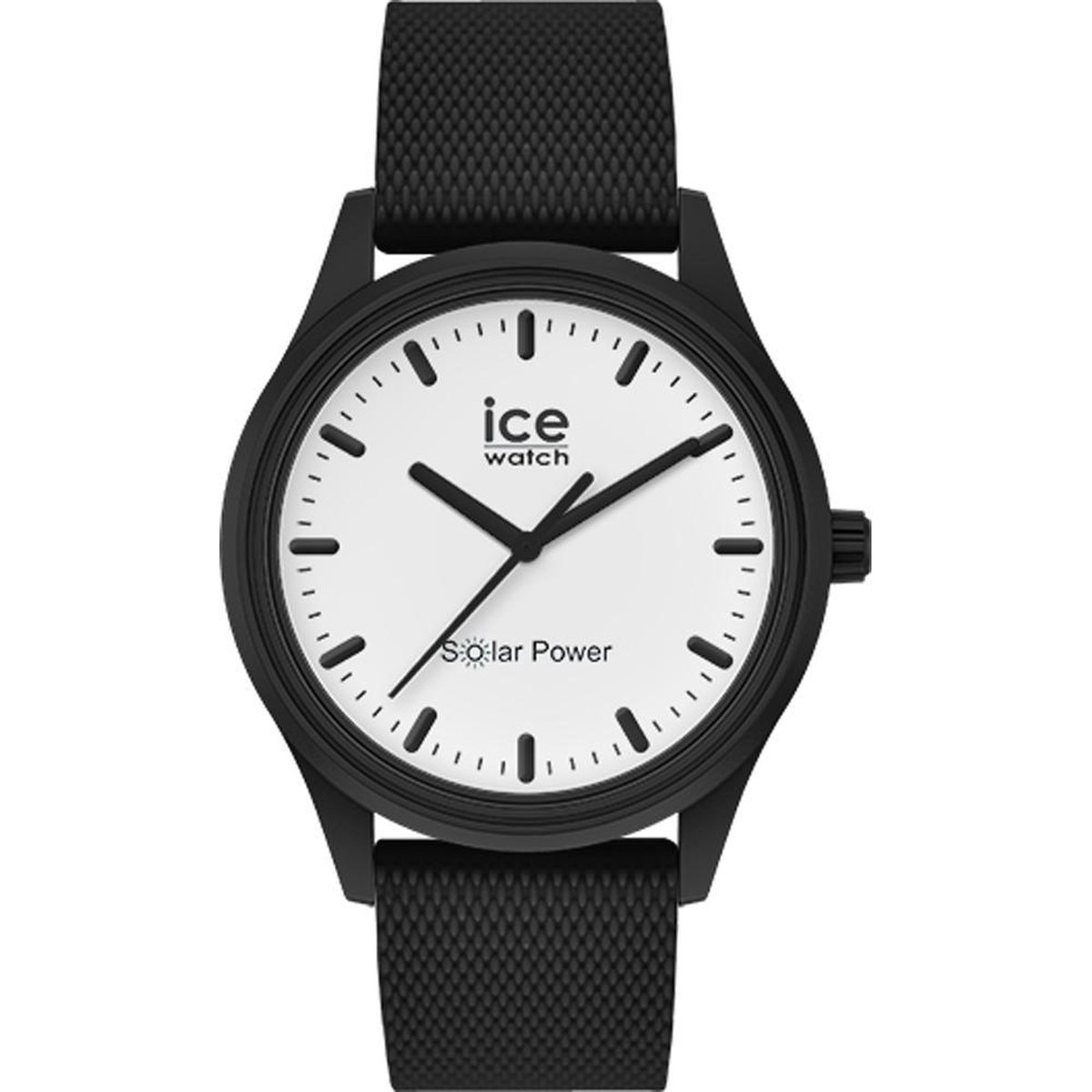 Ice Watch Solar Power 018391 Horloge - Siliconen - Zwart - Ã˜ 40 mm