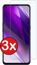 Oppo Find X3 Lite Screenprotector Glas Tempered Glass - Oppo Find X3 Lite Screen Protector - 3 PACK