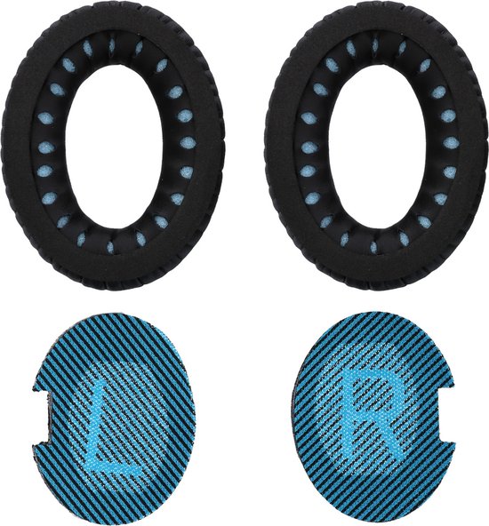 Yizhet 1 paar vervangende oorkussens voor Bose Quietcomfort 2 QC2, Quietcomfort 15 QC15, Quietcomfort 25 QC25, Quietcomfort 35 QC35, Around Ear 2 AE2, AE2i, AE2w-hoofdtelefoon (zwart