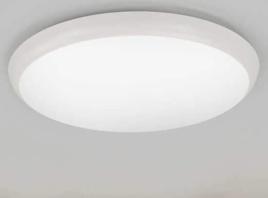 Arcchio - LED plafondlamp - 1licht - Polycarbonaat - H: 5.2 cm - wit - Inclusief lichtbron