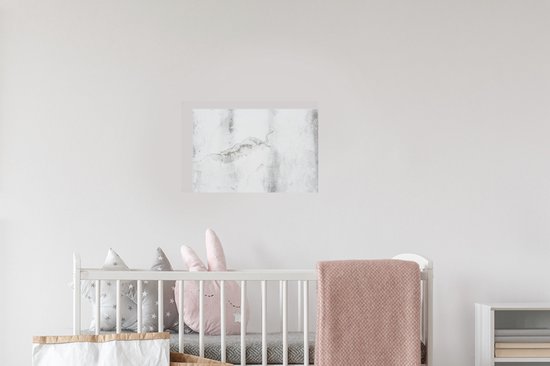 Sticker Muursticker Structure en béton - Structure en béton avec des tons gris - 30x20 cm - feuille adhésive autocollante - sticker mural repositionnable